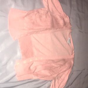 Pink cropped cardigan (kids)
